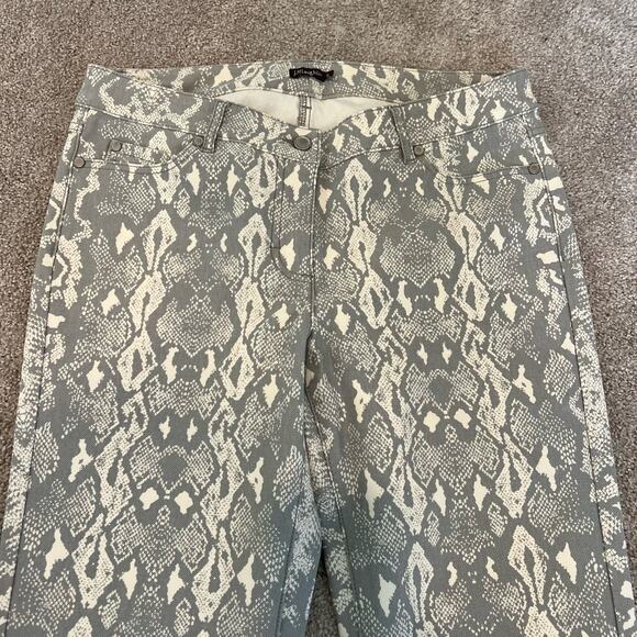 J McLaughlin Women's Snakeskin Skinny Jean Cream and Grey Size‎ 8 - Picture 12 of 12